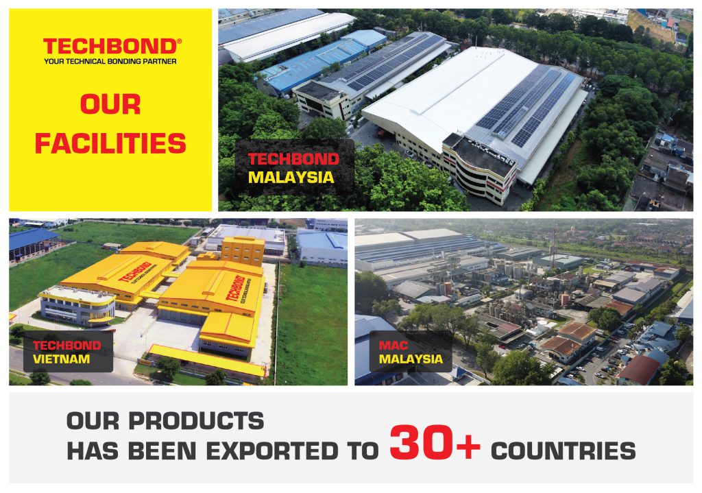 TECHBOND is a leading hot melt adhesives manufacturer with plants in Vietnam and Malaysia