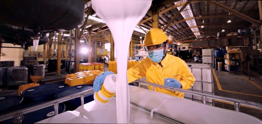 Water-based adhesives are widely used in paper industry